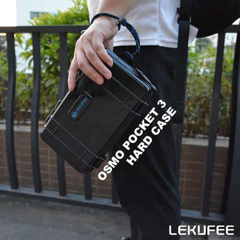 Lekufee Travel Waterproof Hard Case for DJI Osmo Pocket 3/Creator Combo, Vlogging Camera & Accessories (Case & Bag Only)