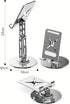 Briteroh 360 25KG 17/16/15/14, All-Metal Cell Phone Stand Rotatable & Height Adjustable - Super Load-Bearing, Foldable
