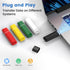 ABLAZE 8GB 2.0 5 Pack 8GB USB Flash Drives with Type C Adaters, Thumb Drives USB Sticks Memory Sticks Pendrives