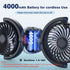 360 3-Speed 5V 2A Hayousui Rechargeable Dual-Head Fan for Car: USB Cooling Backseat Fans for Baby with Rotatable