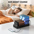 nongxiang 10-Port 100W 10 USB C Charging Station for Multiple Devices, Charging Dock, with Adjustable Dividers, USB-C