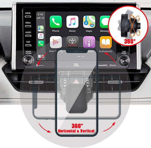 Phone Mount Car Stand Holder for Toyota RAV4 2019 to 2024 Premium XLE, Adventure, TRD Off-Road, Limited, Hybrid XSE
