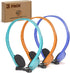 3 Pack Bulk Headphones for School, Classroom, Students - On Ear with