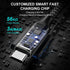 etguuds 1ft Short USB C Cable 2-Pack, 4.2A Fast Charging, Nylon Braided, Compatible with Samsung Galaxy S20, S10, Note