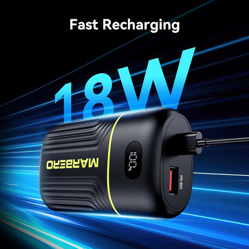 MARBERO 10000mAh Pack 16 15 14 13 12 S22 S21 Portable Charger Mini Power Bank USB C in&out Fast Charging Battery