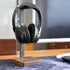 Wooden Headphone Stand for Desk, Airpods Max Holder with Square Design