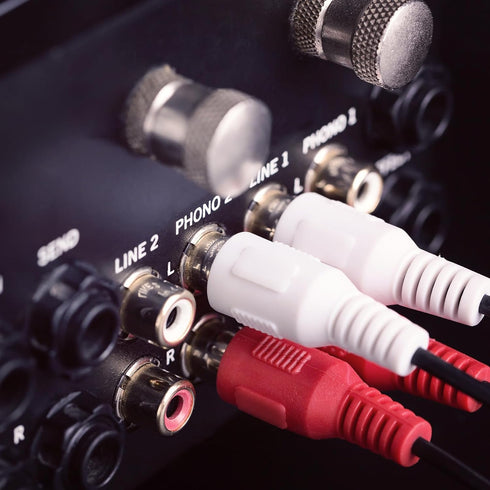 RCA Cable 6ft, 2RCA Male to 2RCA Male - Audio Stereo Subwoofer Cable for Home Theater, HDTV, Amplifiers, Hi-Fi Systems