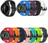 3-Pack Silicone Bands for Garmin Forerunner 945 Smartwatch, Replacement Strap (Black, White, Green)