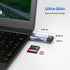 AUKOKIOULA 3.0 5Gbps 2-in-1 16/15, USB SD Card Reader, Type-C & USB-A Dual Slot Memory Card Reader, Simultaneous