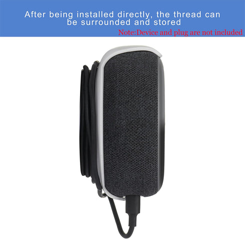 Echo Dot Wall Mount Holder for 3rd Generation, Space-Saving Accessories with Cable Management, White