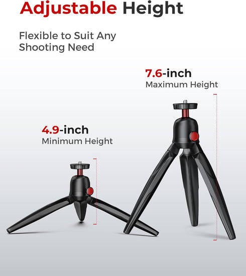 Fuloview Phone Tripod with Wireless Remote, Mini Stand Compatible with Cell Phones, Cameras
