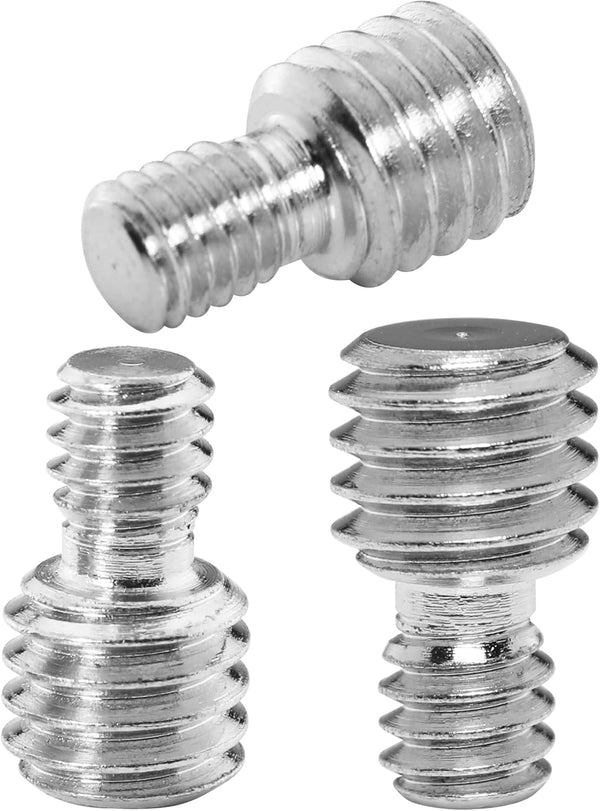 3PCS 3/8 inch Male to 1/4 inch Male Threaded Tripod Screw Adapter, Standard Mounting Thread Converter for Camera