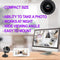 WiFi Camera Indoor, 1080P Pet Dog Camera 150° Wide Angle Security Wireless Baby Camera with Night Viewing Cyclic Recording WiFi Security Camera
