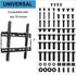 Suptek Universal TV Installation Hardware Kit with M4 M5 M6 M8 Screws and Spacers for TVs Up to 80"/204cm YF-UVSP