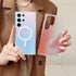 Shop Samsung Galaxy S23 Ultra Iridescent Mag-Safe Case: Slim, Shockproof, Frosted Hard Back & Soft TPU Bumper, 6.8"