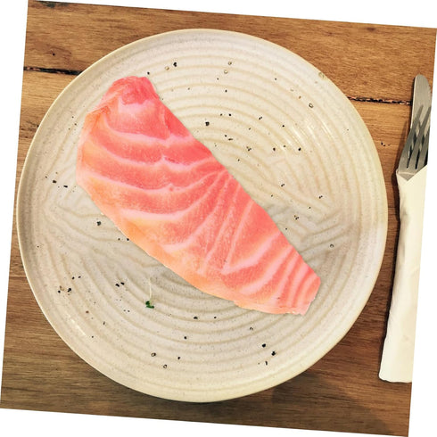 Abaodam Artificial Salmon Slice Model Realistic Fake Food Display for Photography Kitchen Decoration and Restaurant