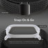 4.8"-9.0" TUDIA Snap On PC Case & Adjustable Braided Magnetic Wristband Compatible with PLAUD NotePin AI Voice Recorder