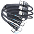 AUFU USB C Cable 6ft (3Pack-6.6ft/6.6ft/6.6ft), 180 Rotation USB to USB C Cable, 3A USB C Fast Charger Cable, USB A to