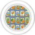 Orange Juice Citrus Fruit Mediterranean Style Summer Orange Citrus Pattern Watercolor Aesthetic PopSockets PopGrip