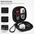 Earbud Case Hard EVA Earphone Carrying Storage Bag with Carabiner for Airpods, Headset, Flash Drive, Charging Cable