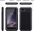 Lanhiem Heavy Duty Shockproof iPhone 7 Plus / 8 Plus Case, Tough Armour Metal Case, Black