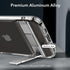 ESR Boost Series iPhone 15 Pro Case: Slim Clear Back, Metal Kickstand, 3 Stand Modes, Military-Grade Protection,