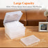 Lifewit Photo Storage Box 5x7, Clear Photo Boxes for Cards, Pictures, Stamps, with Label Sticker