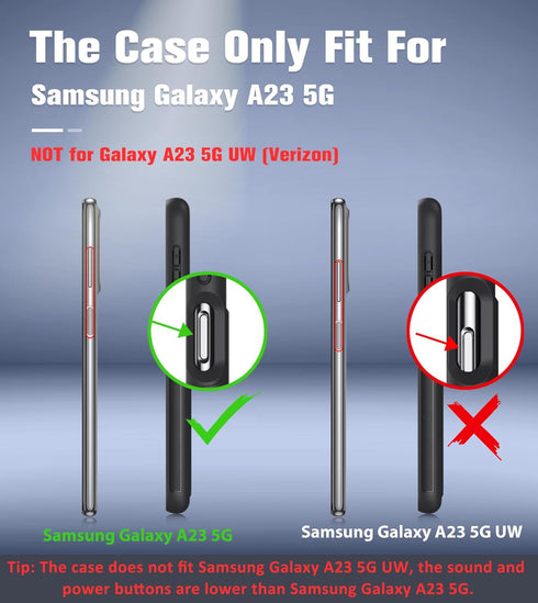 FNTCASE Samsung Galaxy A23 5G Case, Dual Layer Heavy Duty Shockproof Rugged Cell Phone Cover for Samsung Galaxy A23 4G
