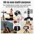 CAMEDAFLX Mount,360Adjustable Aluminum Tripod Stand Mount Universal Smartphone Adapter with Cold Shoe Cellphone Clamp