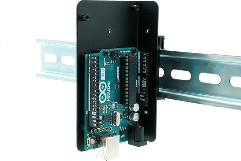 KKSB DIN Rail Clip Mount Bracket for Arduino - Compatible with Arduino UNO R4 WiFi and More