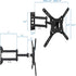 Mount-It! 2355 Inch 15.6 75x75 400x400 66 lb Full Motion Articulating TV Wall Mount for LED LCD OLED Flat Screen TVs |