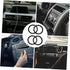 GLEAVI 2 Pairs Plastic Horn Gasket Speaker Spacers, Auto Speaker Adapter Ring Washers for Vehicles