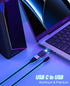 LENRUE Computer Speakers, USB/USB-C Powered PC Speakers with Loud Stereo Sound, Headphone-in for Desktop