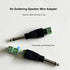 1/4 Jack, 4Pcs Solderless 1/4 Inch Audio Jack TS Male Mono Plugs Connector for Speaker, Guitar, Microphone Cables Repair