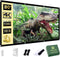 AAJK 80 inch Projector Screen, Washable Projector Screen 16:9 Foldable Anti-Crease Portable Projector