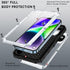Beasyjoy Waterproof iPhone 14 Case - Metal Heavy Duty Full Body Protective Case with Built-in Screen Protector, Silver