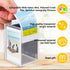 Rekeen Instax Mini Frames and Holder, Displays 4 Instant 54 mm x 86 mm Photos, Clear Acrylic Picture Box, Vase or Pen