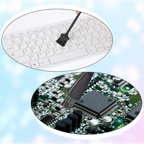 FdcLixuvol 10 Keyboard Brush, Pcs Mini Anti Static Brush Keyboard Cleaning Brushes Kit Nylon Dust Cleaning Brushes