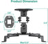 (PM-002-B), WALI Projector Ceiling Mount, Universal Low Profile Projector Mount with Retractable Arms and Multiple