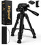 Artisorama 25'' Mini Tripod for Camera, Small Tabletop Travel Camera Stand, Compact Portable