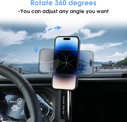 2024 JL Magnetic Phone Holder for Jeep Wrangler - Dashboard Mount for 2024 New Jeep Wrangler JL Accessories, 1 Pack,