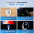 MAGNICPRO 6ft 514 LED Phone Lightning Cable with Magnetic Tip, Magnetic Cord Holder & Blue Night Glow Light Durable