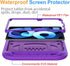 BMOUO Kids Case for iPad Air 5th/4th Generation, Built-in Screen Protector, Shockproof Handle Stand, Purple