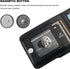 KIHUWEY Samsung Galaxy S24 Plus Wallet Case with Credit Card Holder, Flip Leather Magnetic Clasp Kickstand Cover, Black