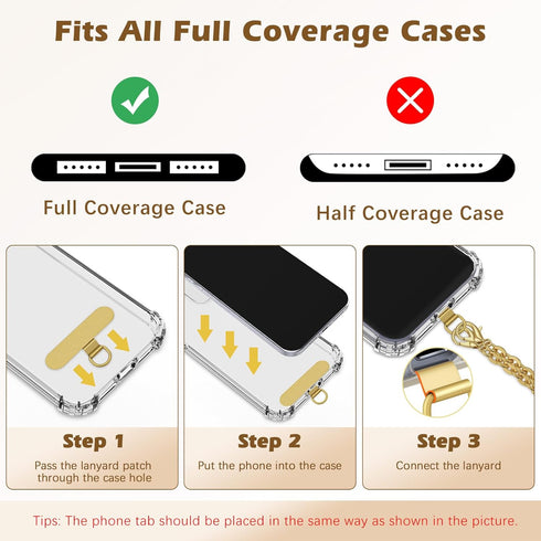 2Metal 17, MoKo Universal Phone Crossbody Lanyard Phone Chain, Anti-Theft Adjustable Cellphone Cross Body Neck Strap