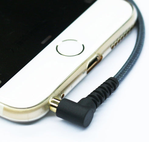 50cm Right Angle 4 Pole 3.5mm Male to 4 Pole 3.5mm Female Stereo Audio Extension Cable Adapter