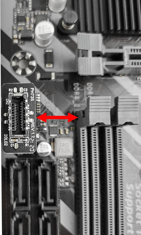 USB Front Panel Adapter, JoyReken Vertical USB C Header Adapter for Type C Motherboard