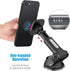 WixGear Magnetic Car Phone Mount, Universal Holder for Windshield & Dashboard with Long Telescopic Arm