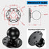 1.5" Ball Mount with Aluminum Alloy Round Plate, Universal Mounting Base with AMPS Holes for Garmin, Lowrance,