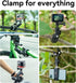 Motorcycle Bike Mount Handlebar Clamp Holder for GoPro Insta360 Accessories, 360 Clip Mounting for Go Pro Max 13 12 11